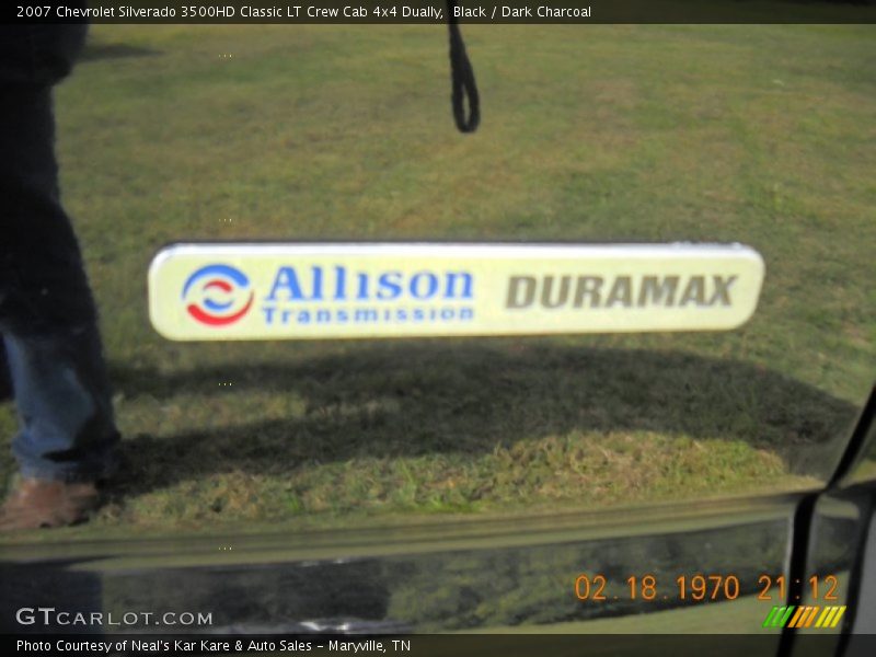 Black / Dark Charcoal 2007 Chevrolet Silverado 3500HD Classic LT Crew Cab 4x4 Dually