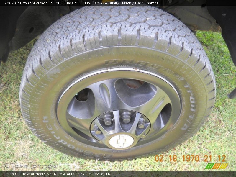 Black / Dark Charcoal 2007 Chevrolet Silverado 3500HD Classic LT Crew Cab 4x4 Dually