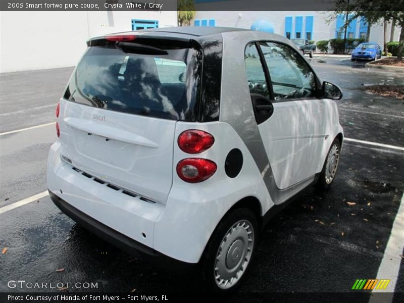 Crystal White / Gray 2009 Smart fortwo pure coupe