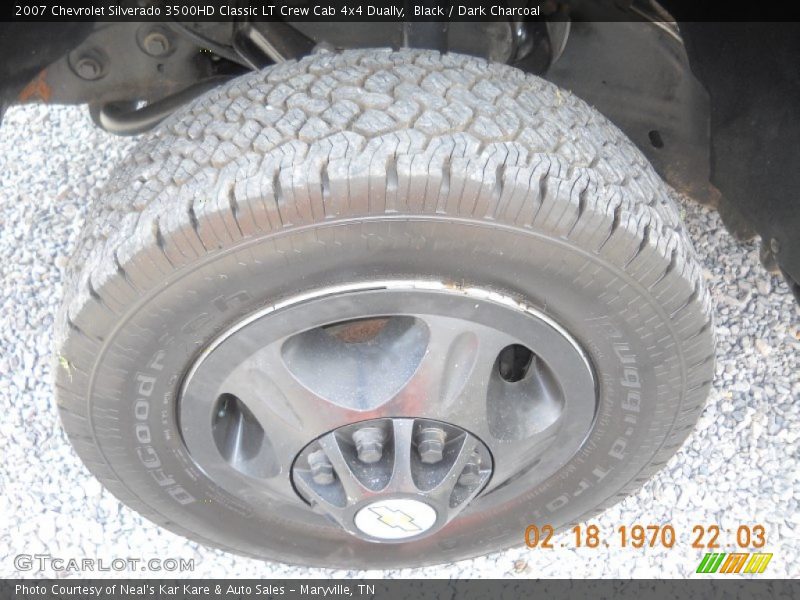 Black / Dark Charcoal 2007 Chevrolet Silverado 3500HD Classic LT Crew Cab 4x4 Dually