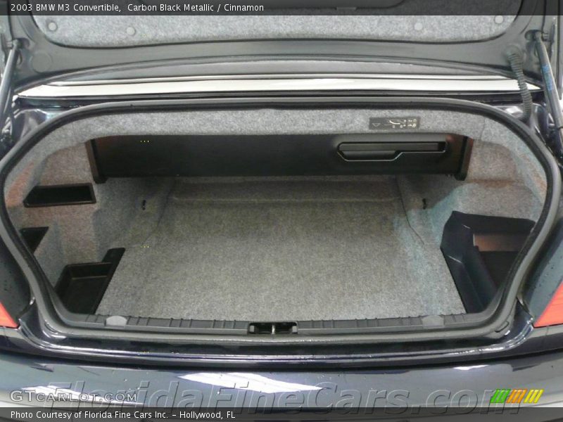 Carbon Black Metallic / Cinnamon 2003 BMW M3 Convertible