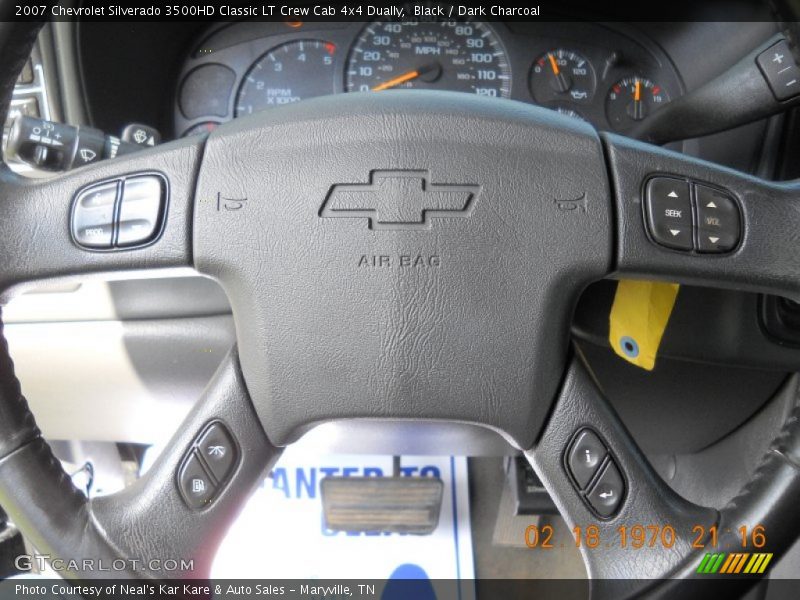 Black / Dark Charcoal 2007 Chevrolet Silverado 3500HD Classic LT Crew Cab 4x4 Dually