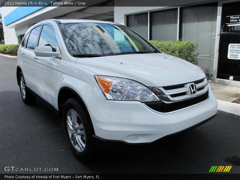 Taffeta White / Gray 2011 Honda CR-V EX-L