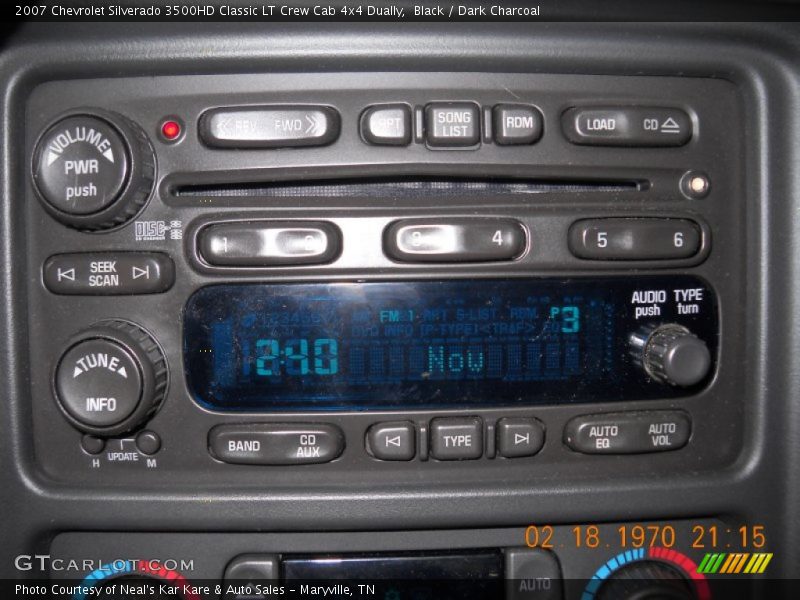 Black / Dark Charcoal 2007 Chevrolet Silverado 3500HD Classic LT Crew Cab 4x4 Dually