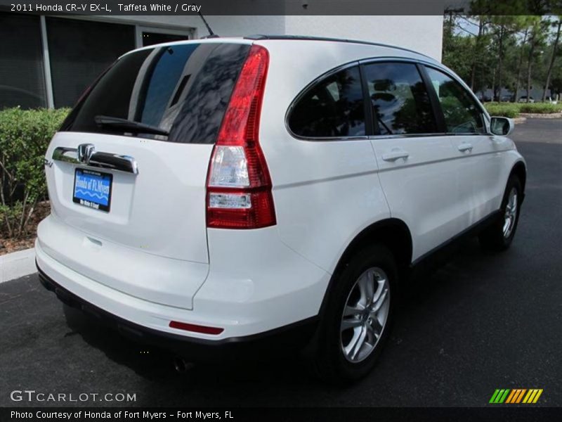 Taffeta White / Gray 2011 Honda CR-V EX-L