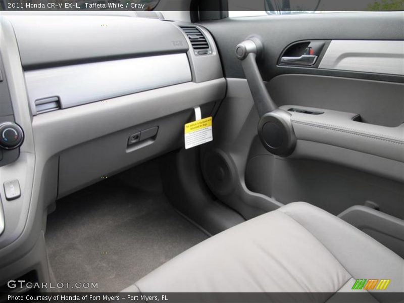 Taffeta White / Gray 2011 Honda CR-V EX-L