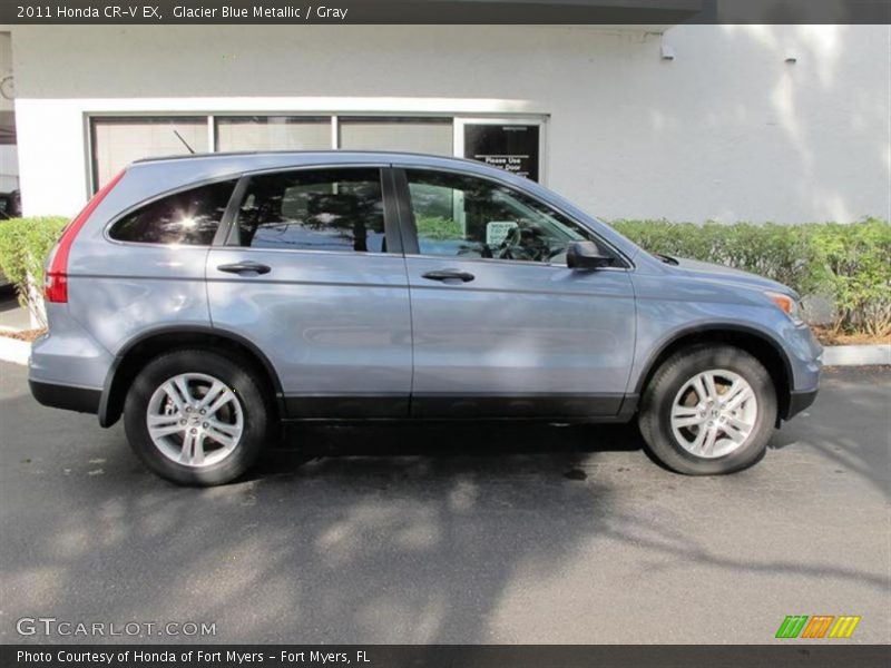 Glacier Blue Metallic / Gray 2011 Honda CR-V EX