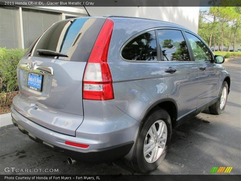 Glacier Blue Metallic / Gray 2011 Honda CR-V EX