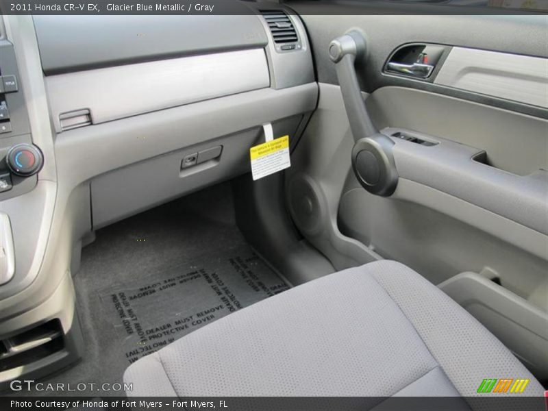 Glacier Blue Metallic / Gray 2011 Honda CR-V EX