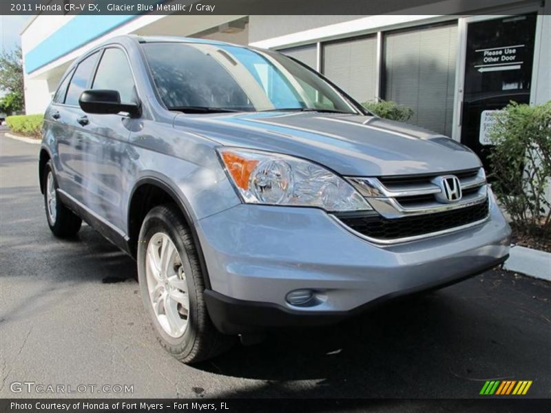 Glacier Blue Metallic / Gray 2011 Honda CR-V EX
