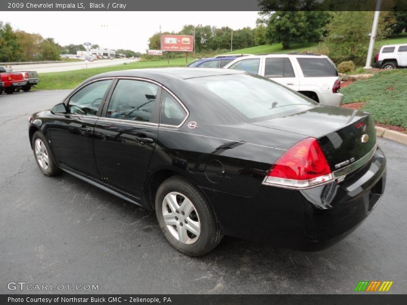 Black / Gray 2009 Chevrolet Impala LS