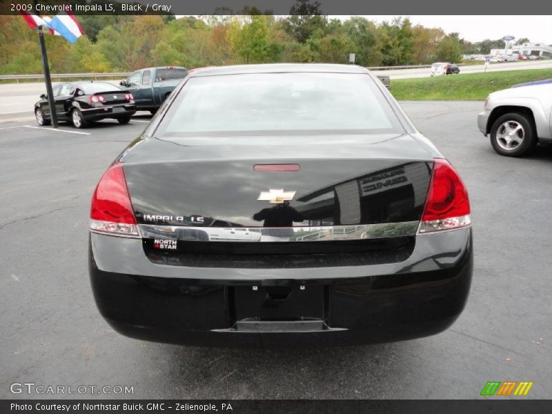 Black / Gray 2009 Chevrolet Impala LS