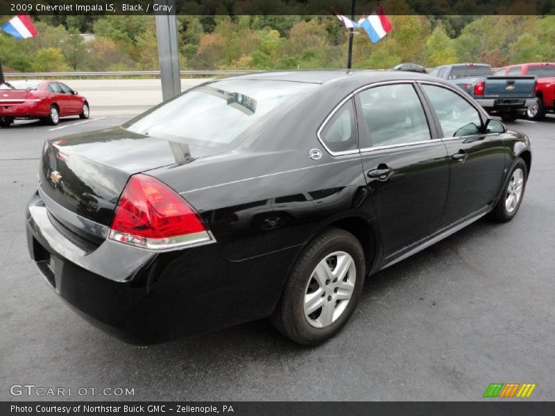 Black / Gray 2009 Chevrolet Impala LS