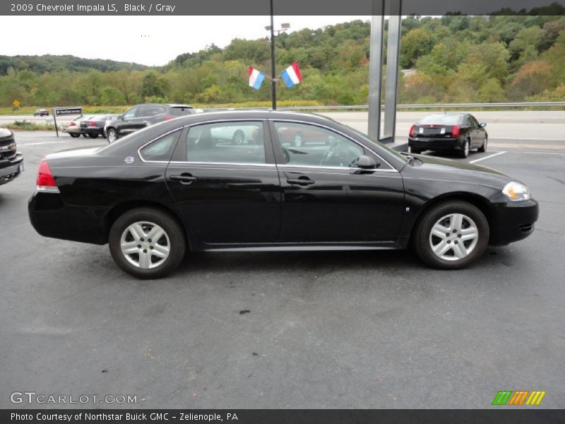 Black / Gray 2009 Chevrolet Impala LS