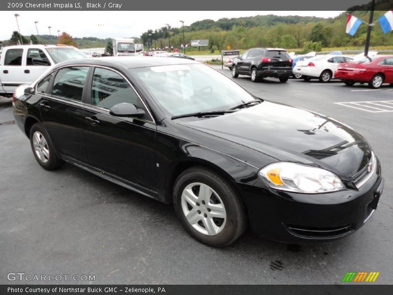 Black / Gray 2009 Chevrolet Impala LS