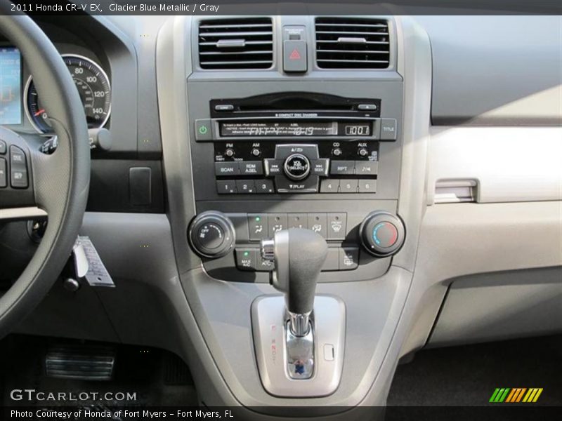 Glacier Blue Metallic / Gray 2011 Honda CR-V EX