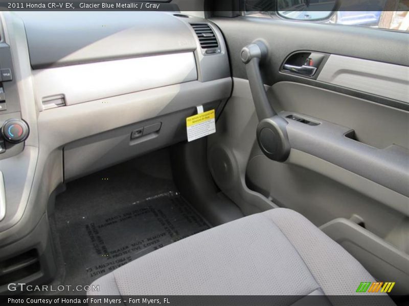 Glacier Blue Metallic / Gray 2011 Honda CR-V EX