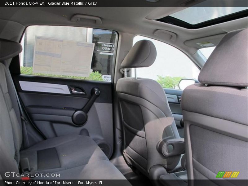 Glacier Blue Metallic / Gray 2011 Honda CR-V EX