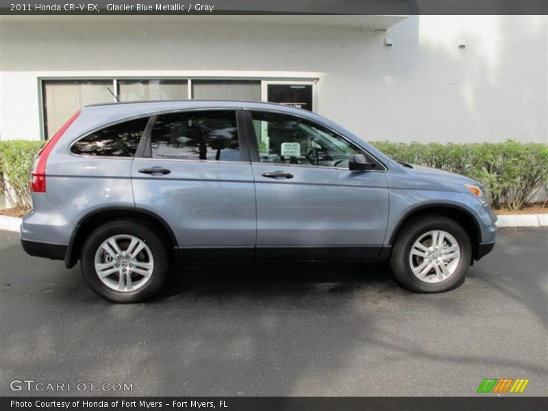 Glacier Blue Metallic / Gray 2011 Honda CR-V EX