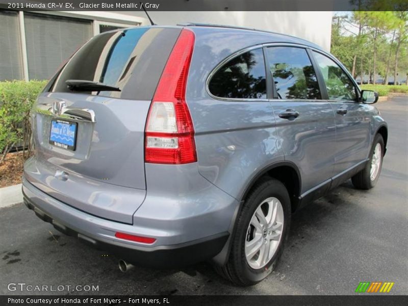 Glacier Blue Metallic / Gray 2011 Honda CR-V EX