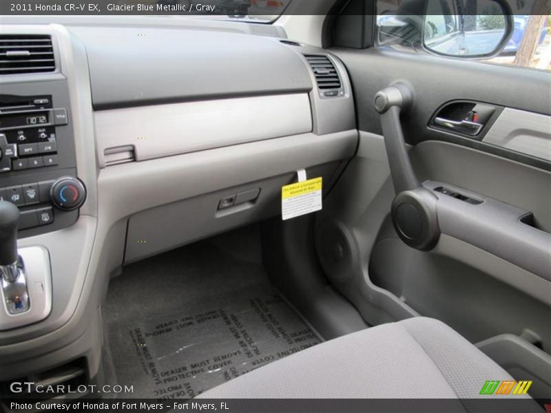 Glacier Blue Metallic / Gray 2011 Honda CR-V EX