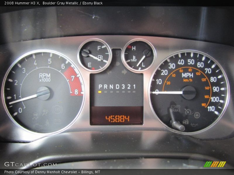Boulder Gray Metallic / Ebony Black 2008 Hummer H3 X