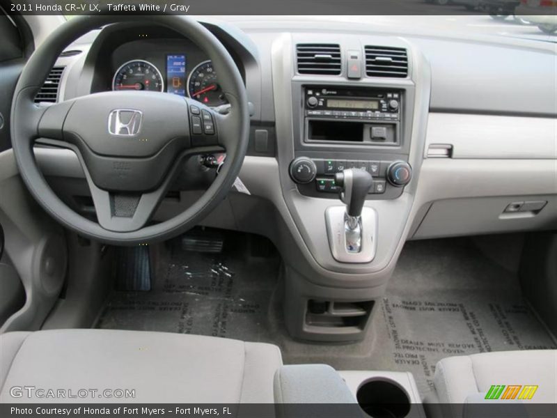Taffeta White / Gray 2011 Honda CR-V LX