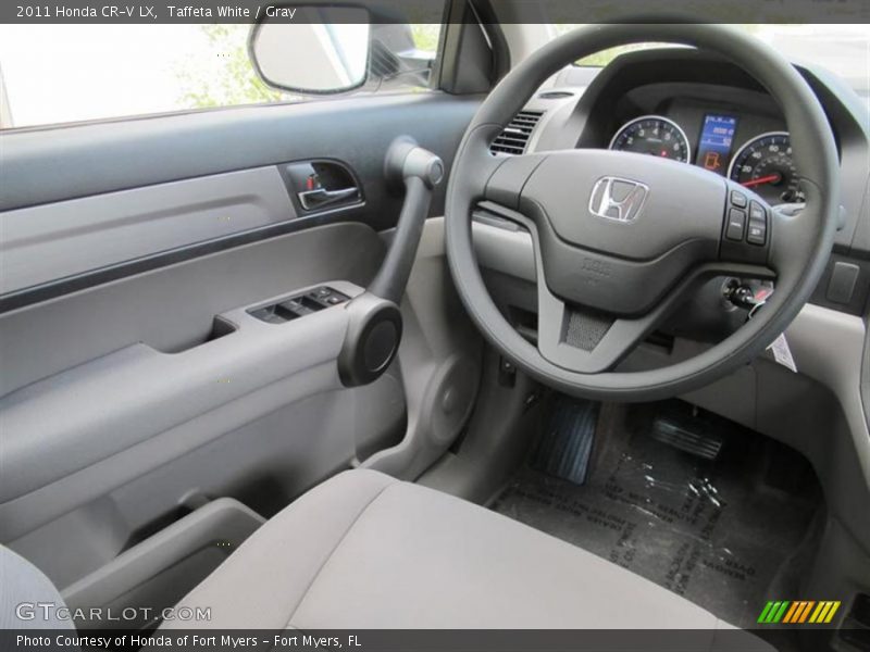 Taffeta White / Gray 2011 Honda CR-V LX