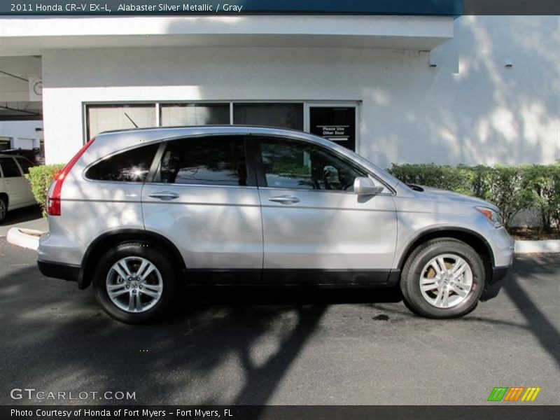 Alabaster Silver Metallic / Gray 2011 Honda CR-V EX-L