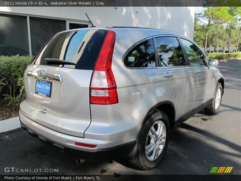 Alabaster Silver Metallic / Gray 2011 Honda CR-V EX-L