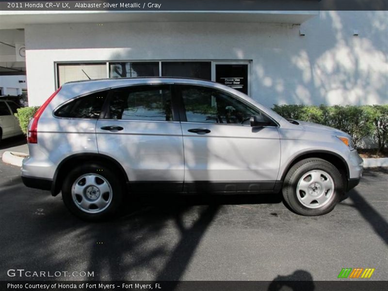 Alabaster Silver Metallic / Gray 2011 Honda CR-V LX