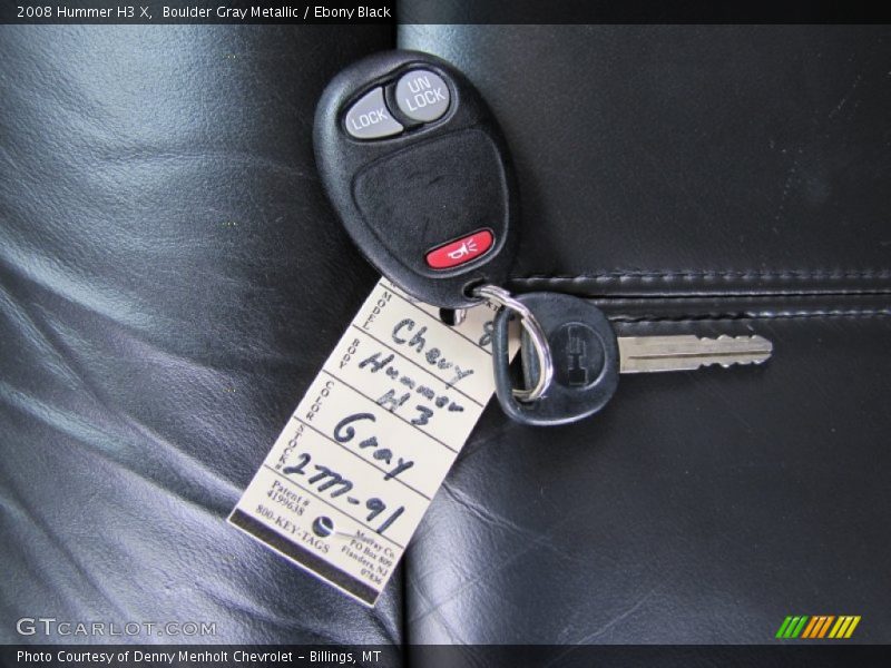 Boulder Gray Metallic / Ebony Black 2008 Hummer H3 X