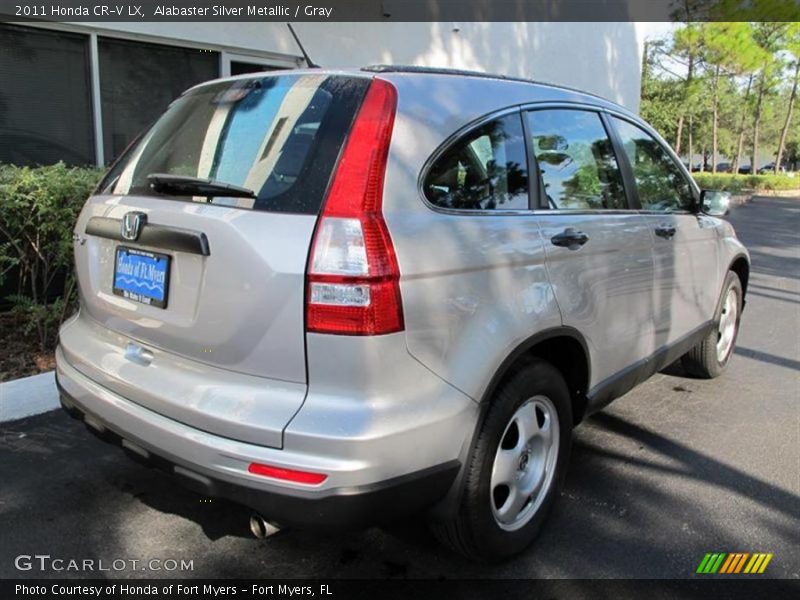 Alabaster Silver Metallic / Gray 2011 Honda CR-V LX