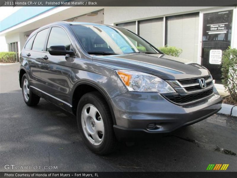 Polished Metal Metallic / Black 2011 Honda CR-V LX