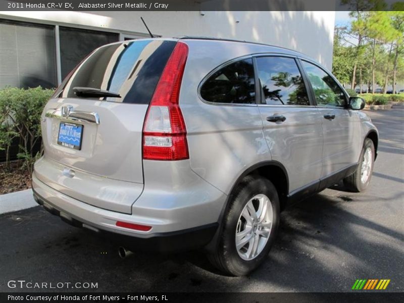 Alabaster Silver Metallic / Gray 2011 Honda CR-V EX