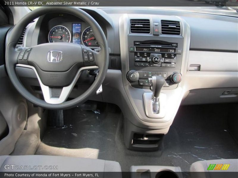Alabaster Silver Metallic / Gray 2011 Honda CR-V EX