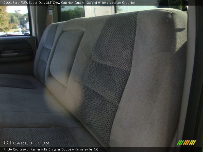 Oxford White / Medium Graphite 2001 Ford F350 Super Duty XLT Crew Cab 4x4 Dually