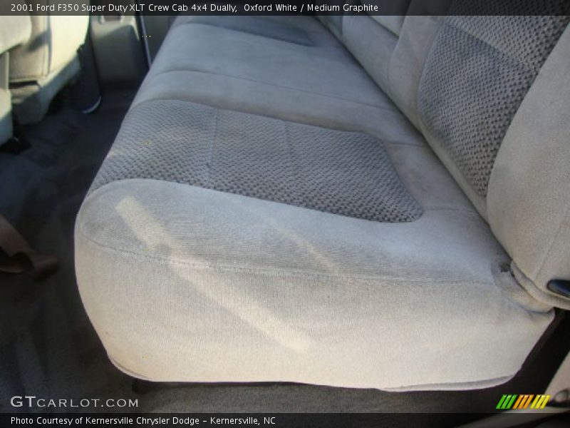 Oxford White / Medium Graphite 2001 Ford F350 Super Duty XLT Crew Cab 4x4 Dually