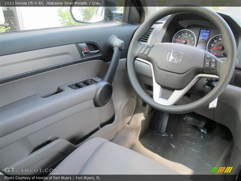 Alabaster Silver Metallic / Gray 2011 Honda CR-V EX