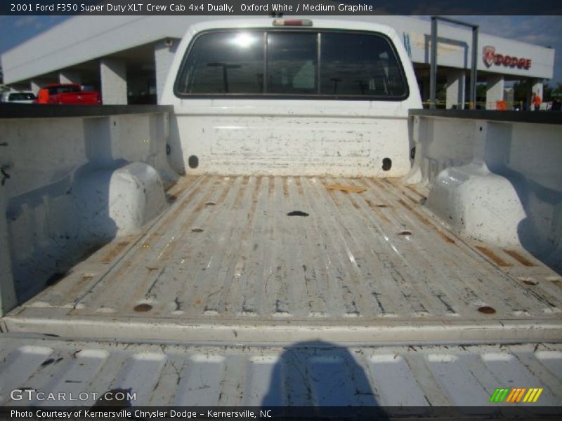 Oxford White / Medium Graphite 2001 Ford F350 Super Duty XLT Crew Cab 4x4 Dually
