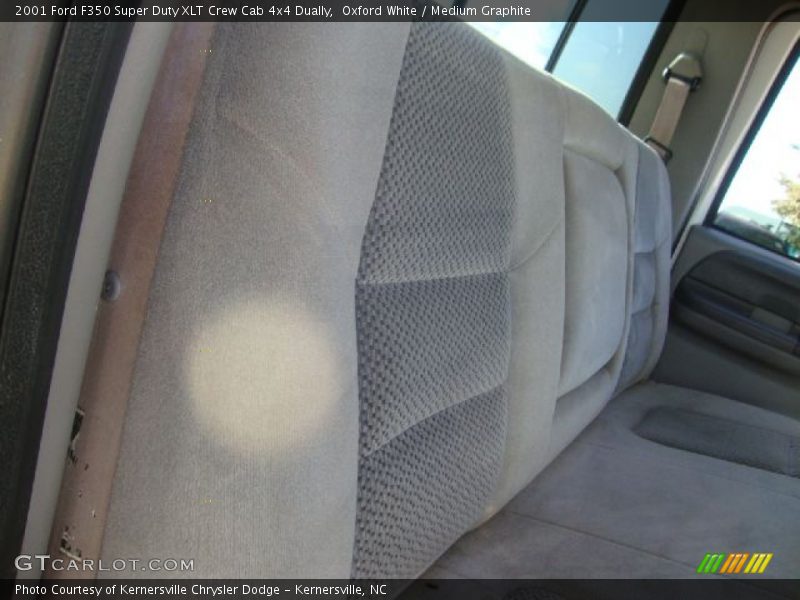 Oxford White / Medium Graphite 2001 Ford F350 Super Duty XLT Crew Cab 4x4 Dually