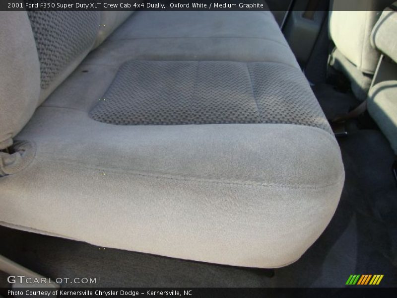 Oxford White / Medium Graphite 2001 Ford F350 Super Duty XLT Crew Cab 4x4 Dually