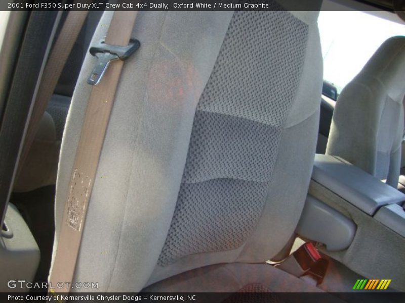 Oxford White / Medium Graphite 2001 Ford F350 Super Duty XLT Crew Cab 4x4 Dually