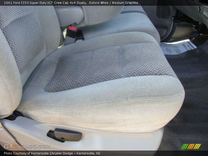 Oxford White / Medium Graphite 2001 Ford F350 Super Duty XLT Crew Cab 4x4 Dually