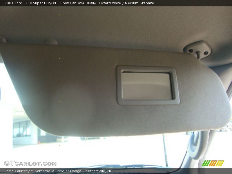 Oxford White / Medium Graphite 2001 Ford F350 Super Duty XLT Crew Cab 4x4 Dually