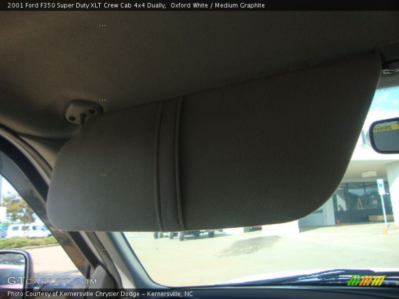 Oxford White / Medium Graphite 2001 Ford F350 Super Duty XLT Crew Cab 4x4 Dually