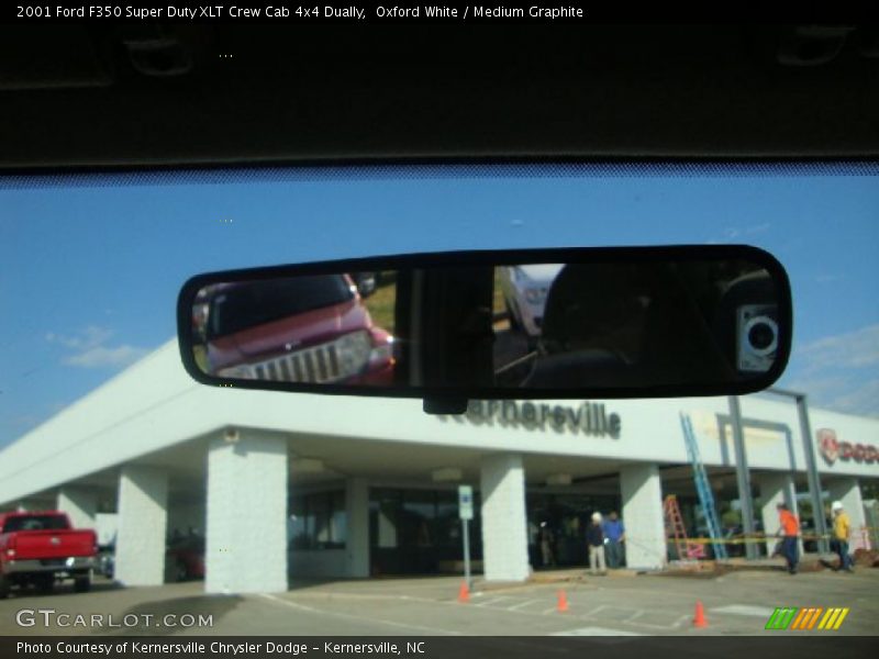 Oxford White / Medium Graphite 2001 Ford F350 Super Duty XLT Crew Cab 4x4 Dually
