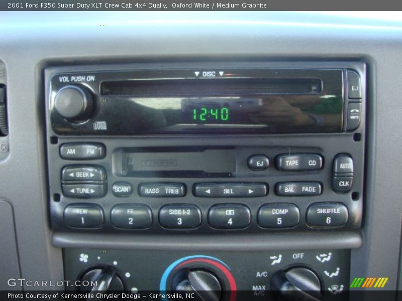 Oxford White / Medium Graphite 2001 Ford F350 Super Duty XLT Crew Cab 4x4 Dually