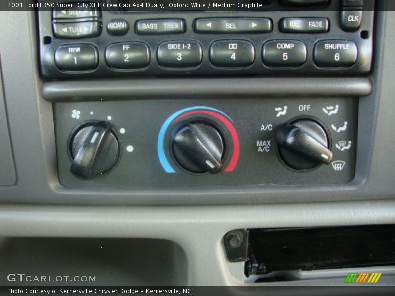 Oxford White / Medium Graphite 2001 Ford F350 Super Duty XLT Crew Cab 4x4 Dually