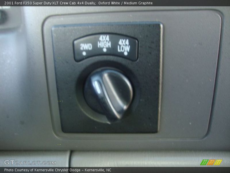 Oxford White / Medium Graphite 2001 Ford F350 Super Duty XLT Crew Cab 4x4 Dually